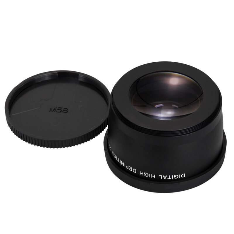 58mm 2x Teleobjektiv Tele Konverter für Canon Nikon Sony Pentax 18-55mm