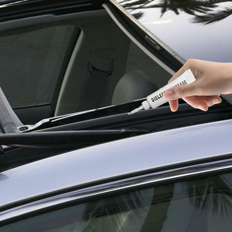 Диэлектрическая смазка для автомобиля, 5 шт., Водонепроницаемая силиконовая паста, термостойкая смазка для автомобилей, Sunroof Track Door & Gear