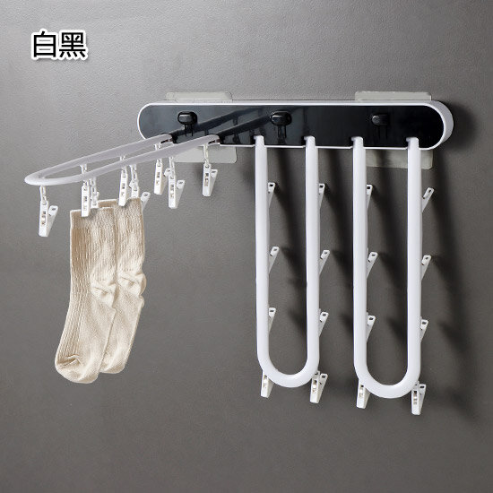 Varanda meias de secagem artefato dobrável rack de secagem multi-função rack de roupa interior rack de secagem clipe legal pendurado meias rack