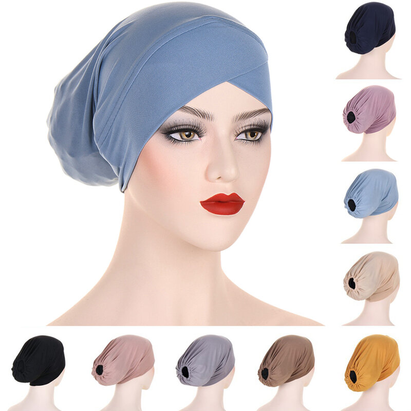 หมวกสวมศีรษะสำหรับสตรี, หมวกสวมศีรษะ, ฮิญาบมุสลิม, ผ้าโพกหัว, หมวกแบบทันที, หมวกด้านล่างยืดหยุ่น, ผ้าคลุมศีรษะ, หมวก