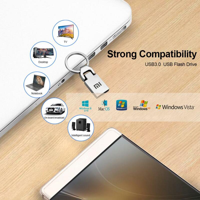 MIJIA-memoria USB 3,0 de Metal para PC/TV, Pendrive pequeño de alta velocidad, dispositivo de almacenamiento, resistente al agua, 2TB