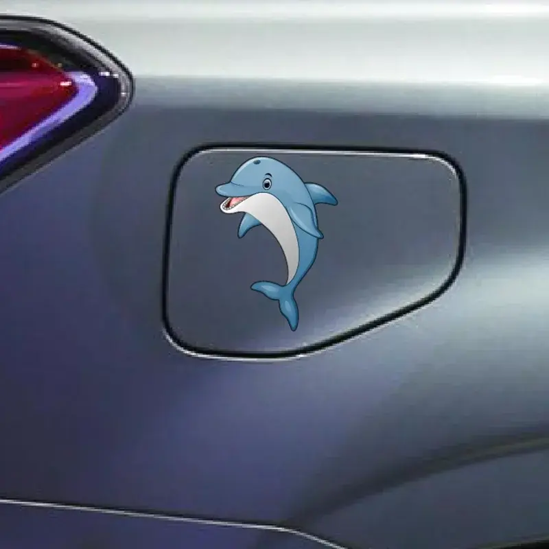 Delfín pegatinas para parabrisas trasero de coche, accesorios para automóviles, calcomanías de ventana de coche, vinilo impermeable