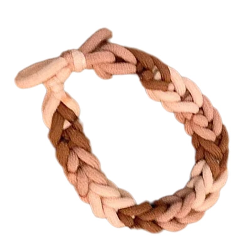 Y166 bracelet en Crochet pour Couple Dragon Festival | Corde cheveux arc-en-ciel, chouchou élastique pour femmes, porte-queue