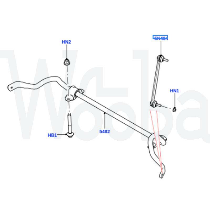 Wooba  LR114303 LR114304 1PCS NEW Rear Right Left Suspension Stabilizer Bar Link Fits For Land Rover Discovery Sport 2020-2023