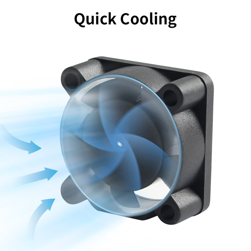 Ventilador de refrigeración Hotend para impresoras 3D, dispositivo de doble rodamiento de bolas, sin escobillas, 15000r/min, 5V, para Bambu Lab serie X1, X1C, 2510