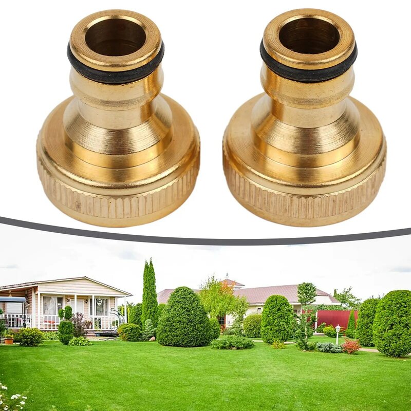 Thread Connector Fitting 3/4" To 1/2" INCH Brass Garden Faucet Hose Tap Water Adapter Connector Garden Watering Supplies
