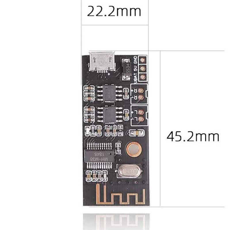 Carte amplificateur Bluetooth, puissance de sortie 5W + 5W, Mini carte haut-parleur Bluetooth 3.7V-4.2V/5V cc