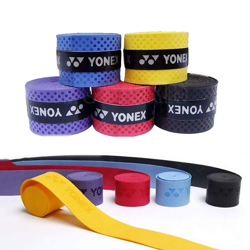 Yonex Overgrip Absorberen Zweetracket Anti-Slip Tennis Badminton Racket Anti-Slip Racket Tape Grepen 5Mm Dikte Badminton Wrap