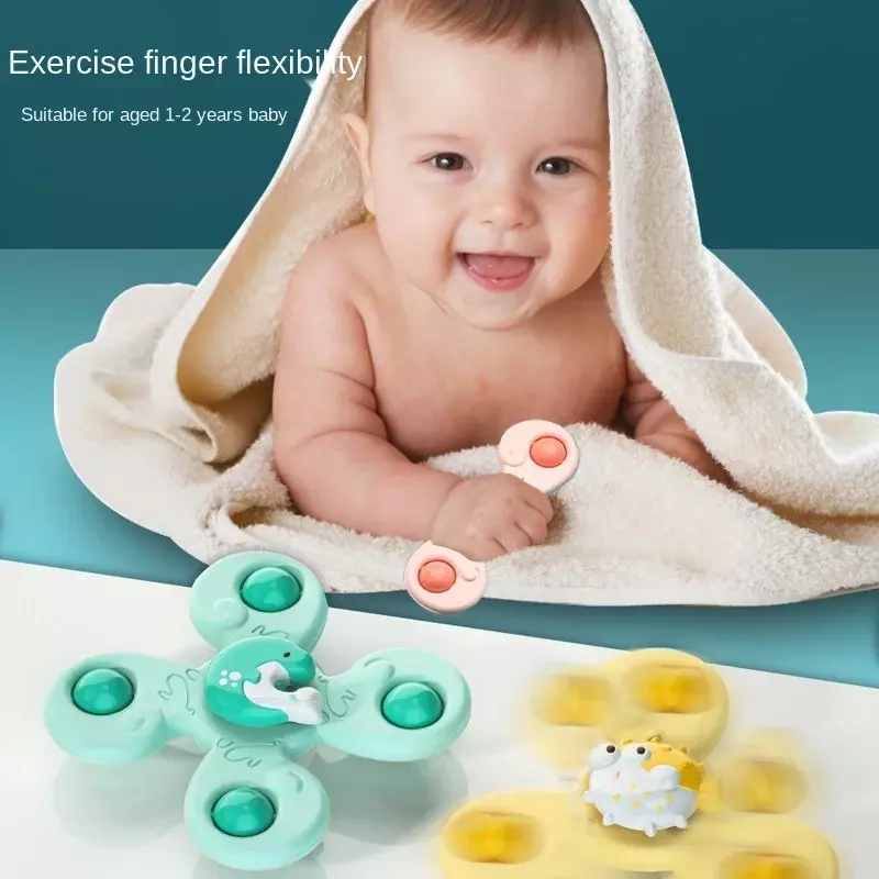 Montessoris อ่างอาบน้ำของเล่นปั่นด้ายสำหรับเด็ก, ของเล่นยางกัดสำหรับเด็ก2To4ปีสำหรับอาบน้ำ