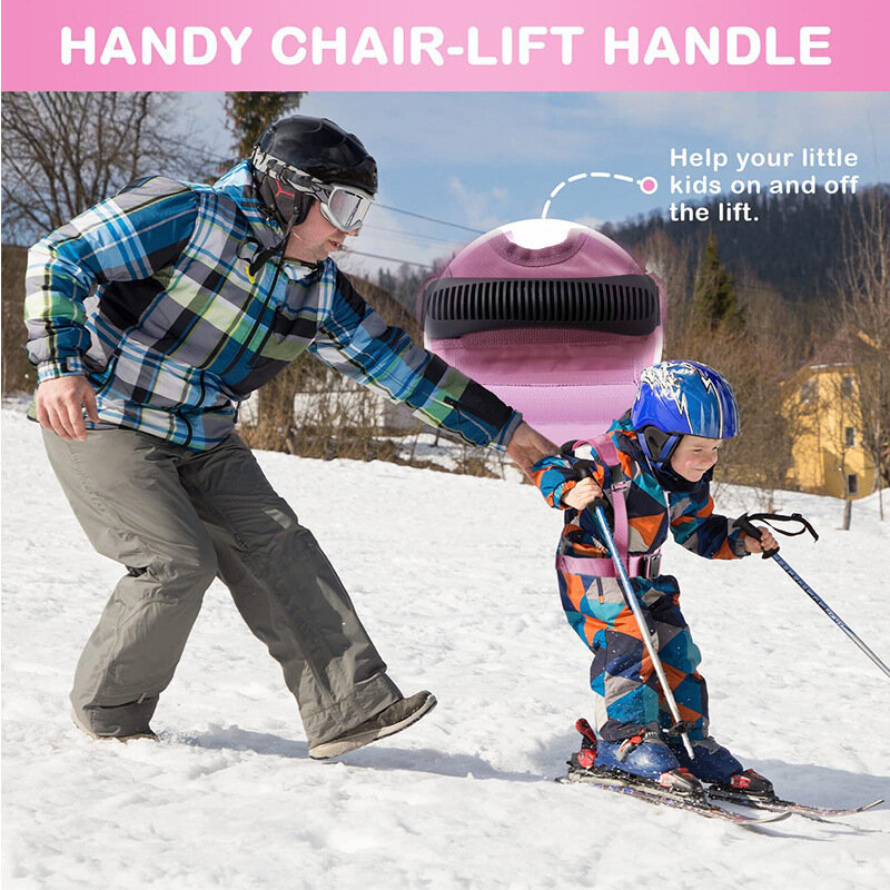 子供のための調節可能なスキーハーネス,スノーボードトレーニングベルト,スピードコントロール,リーシュ,スケートボード,バックパック,トレーニング機器