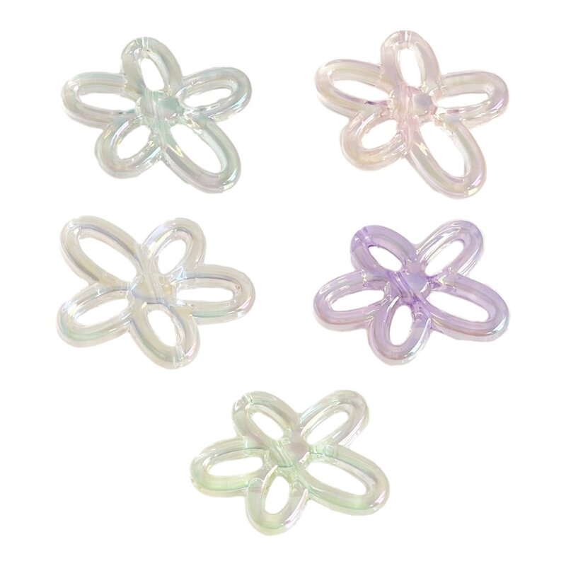 Kolorowe wisiorki kwiatowe naszyjnik DIY bransoletka kolczyki ustawienie wisiorek dla komponenty do wyrobu biżuterii Vanlentines prezent