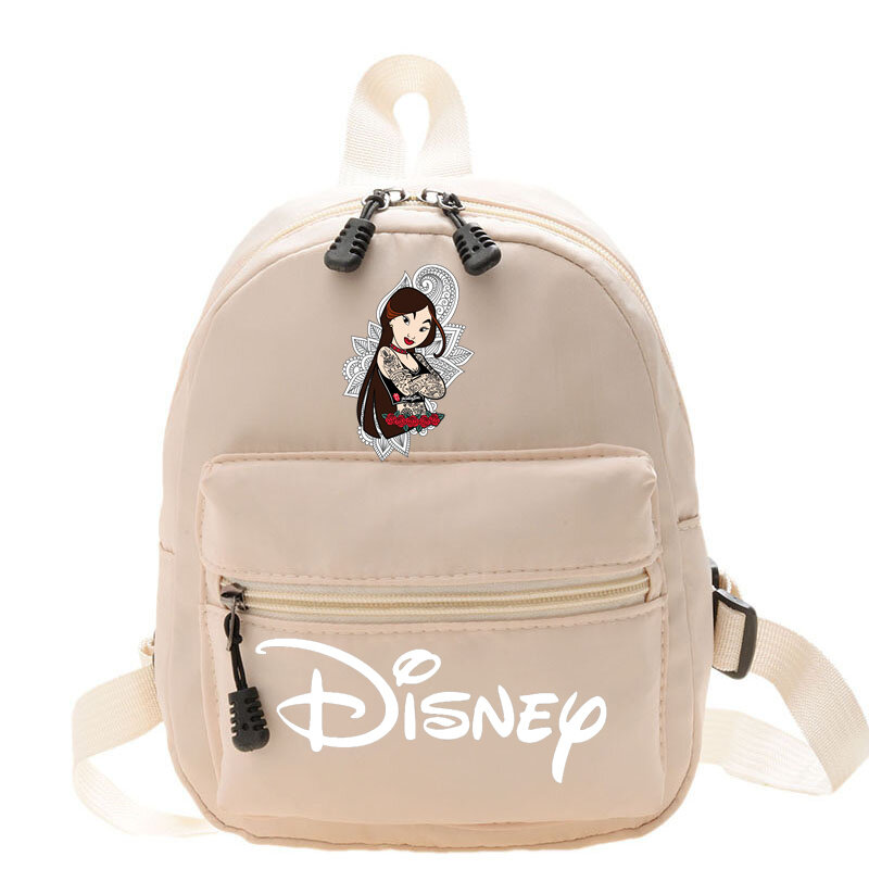 2024 Disney Princess Women's Mini Backpack New College Style Ins Girly Heart Cute Trendy Bag Convenient Shopping Lovely Backpack