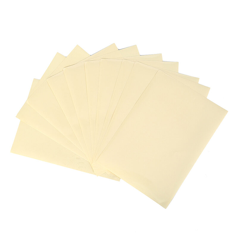 Feuille de papier autocollant pour imprimante laser, étiquette autocollante, papier artisanal, copieur, surface 256, A4, 10 feuilles