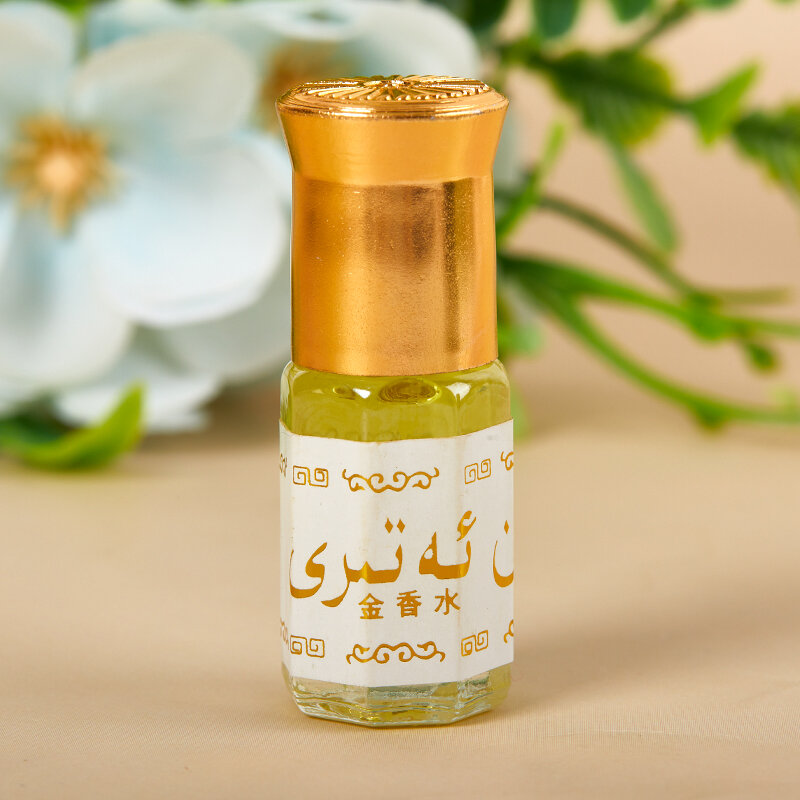 1PC 3ML Arábia Óleo Essencial Mini Perfume Sem Álcool Notas Floral Perdurando Fragrância Homens Mulheres Flor Sabor Desodorização Corporal