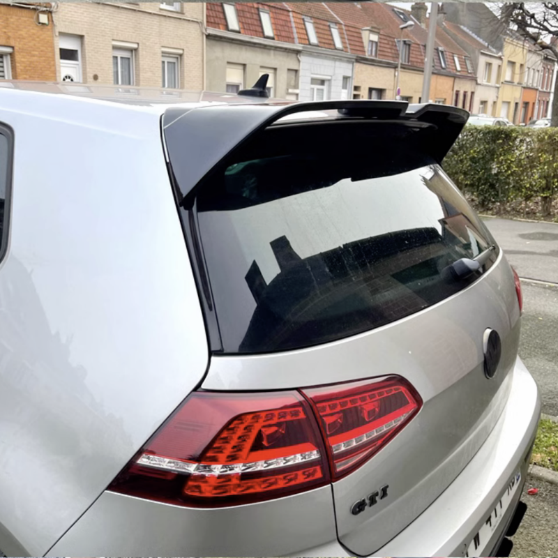 Oettinger 스타일 지붕 스포일러, 폭스바겐 Golf7 MK7 7.5 GTI GTD GTE (R 아님) ABS 플라스틱 리어 스포일러, Aleron 2013 -2020