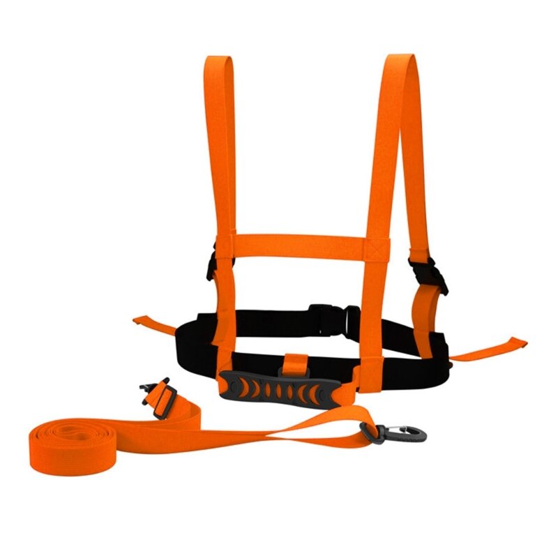 Cinghie sicurezza per allenamento sullo sci con manico Guinzaglio rimovibile per bambini Principianti