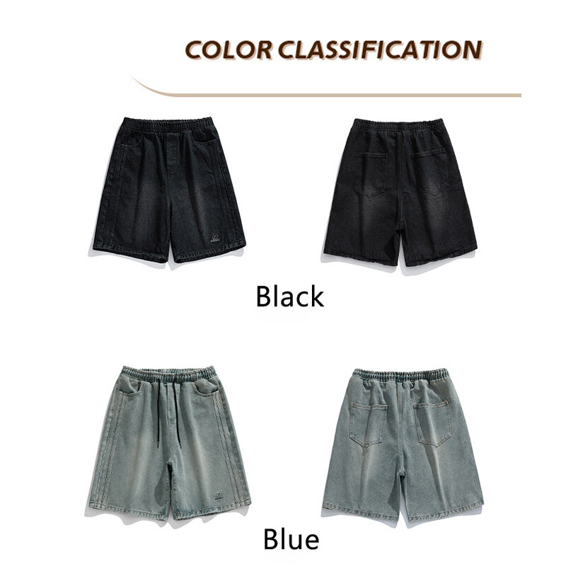 TFETTERS Brand 2024 Summer New Mens Jeans Shorts Baggy Vintage Japan Cargo Shorts for Man Casual Tourism Fashion abbigliamento maschile