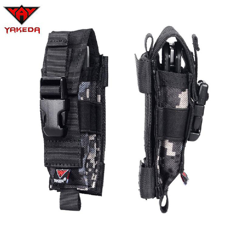 YAKEDA Military Molle Pouch Knife Bag Set 1000D Nylon Accessory Pack Outdoor Hunting /Combat Training Survival Tool Accessories