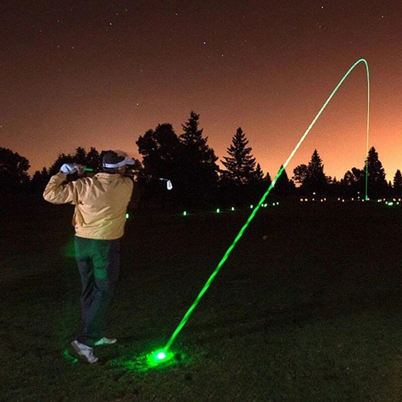 Pelota de Golf luminosa que brilla en la oscuridad, pelota luminosa de larga duración, fluorescente, para deportes nocturnos, 1 ud.