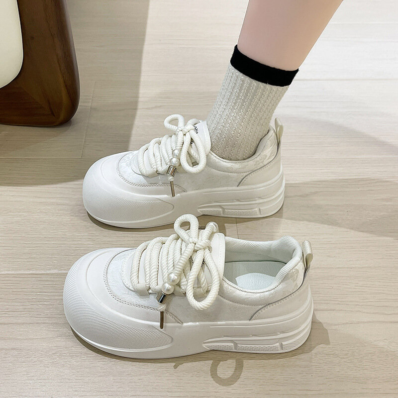 Comemore-Zapatos con plataforma para mujer, zapatillas informales de suela gruesa, ligeras, de alta calidad, para Primavera, 2024