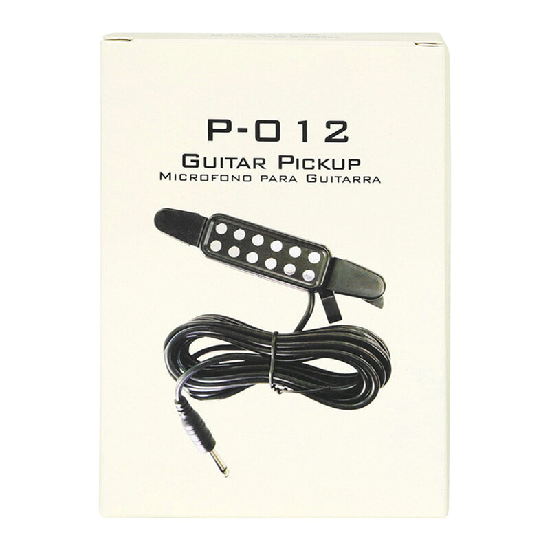 12 Hole Guitar Sound Hole Pickup with Cable Guitar Pickups Transducer Adjustable Tone Volume Guitar Parts & Accessories