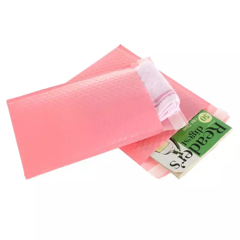 20 Stuks Roze Poly Bubble Mailers Gewatteerde Enveloppen Bulk Gevoerde Wrap Polymailer Zakken Verzending Verpakking Maile Zelfzegel Zak