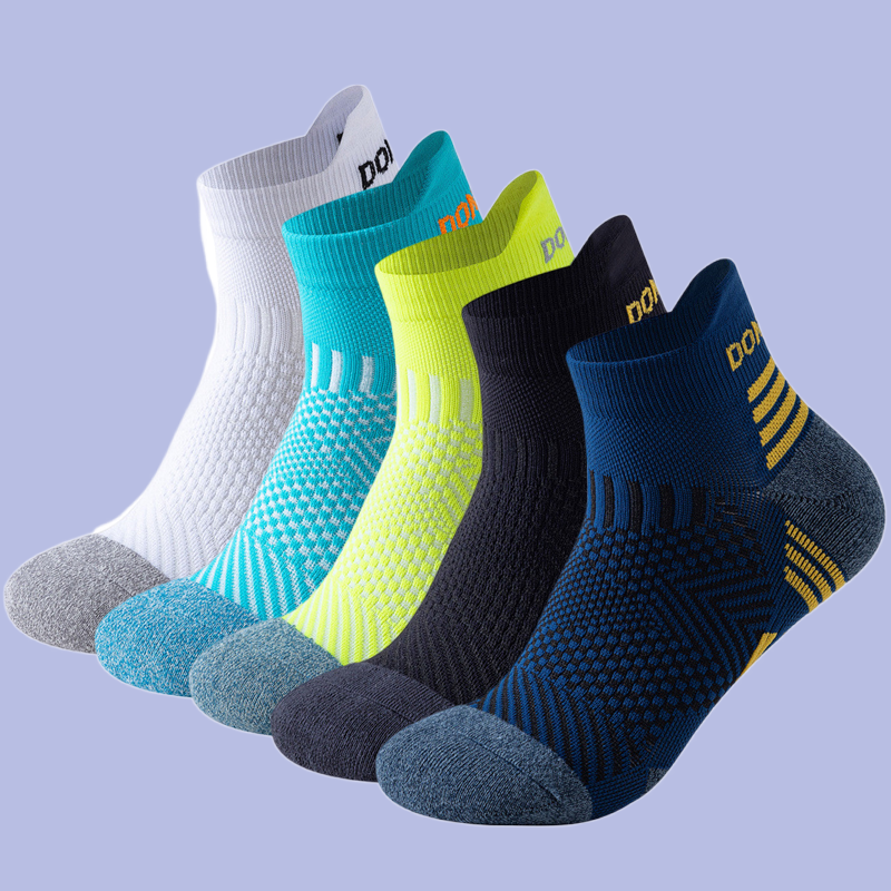 3 Pairs Men Running Ankle Socks Towel Bottom Athletic Breathable Moisture-wicking Marathon Sports Socks Women