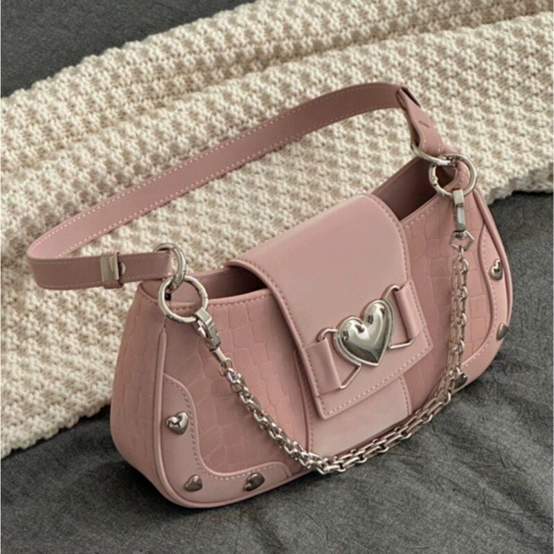 Neue Mode Umhängetasche Pu Taschen für Frauen süße coole Subkultur rosa Umhängetasche сумка Bolsas