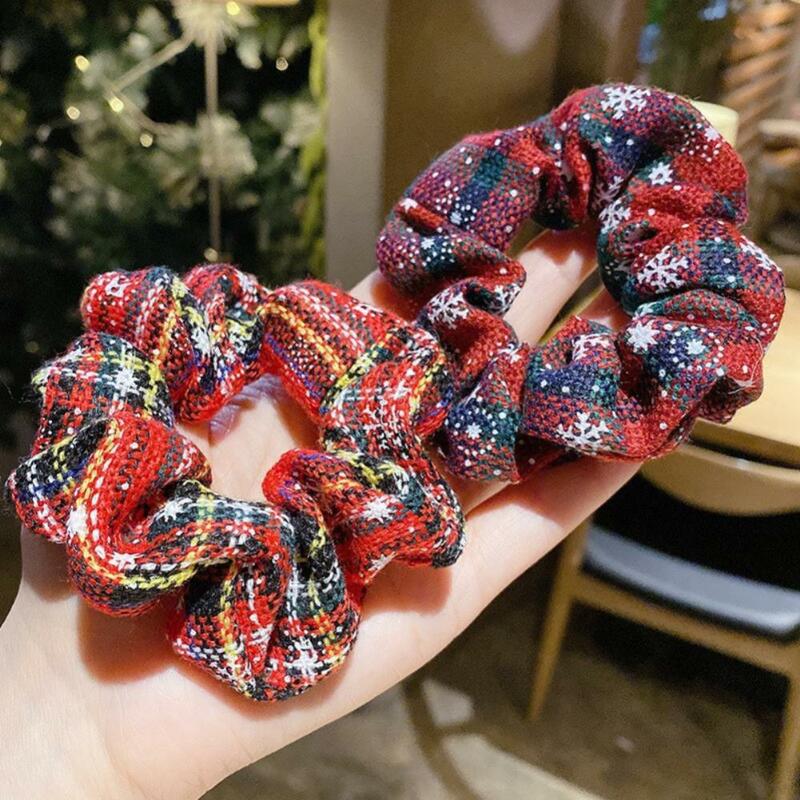 1/3/5PCS Christmas Large Intestine Hair Ring Be Easy To Carry About Simple And Elegant Leather Band Headdress