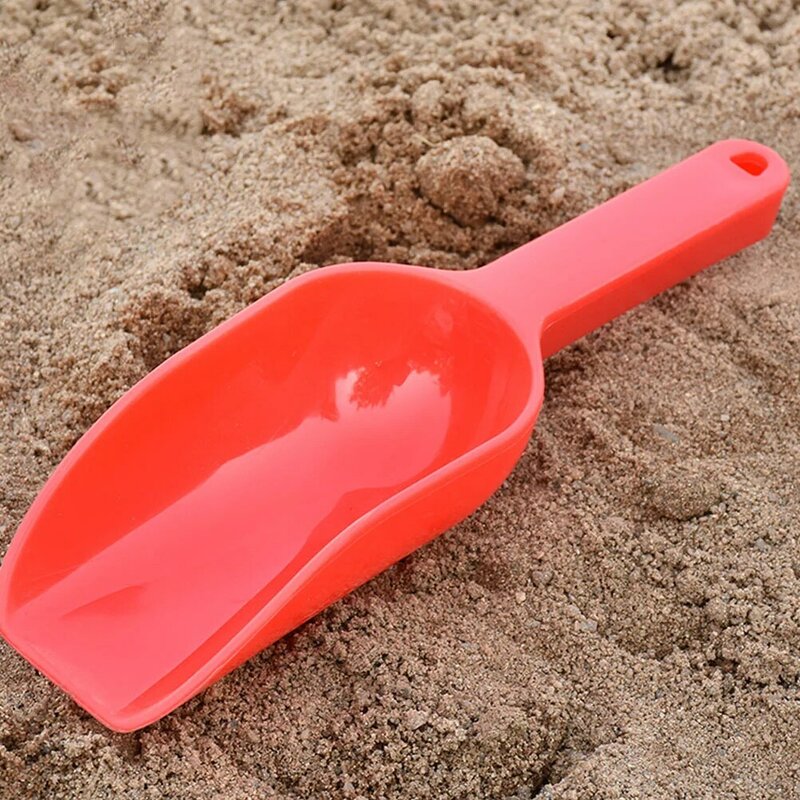 Leve plástico areia pás para crianças, praia brinquedos, neve pás, 3pcs