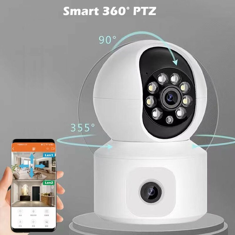Saikiot-Caméra de surveillance intérieure IP WiFi 4MP/6MP (ICN2), dispositif de sécurité domestique sans fil, avec vision nocturne et vision nocturne