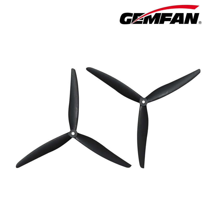 Gemfan-Hélice en fibre de verre et nylon, 2 paires (2CW + 2CCW), 1170 11X7bery, 3 pales, pour importateur RC multirotor 11 pouces