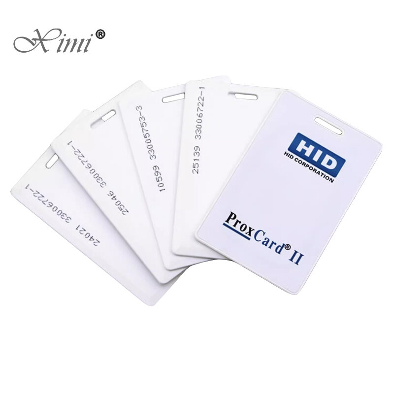 Cartão grosso regravável H-ID Clamshell Prox, Proximidade regravável, Cartão RFID gravável, Controle de acesso, 26 Bit, 37Bit, 125kHz, 1326 Card