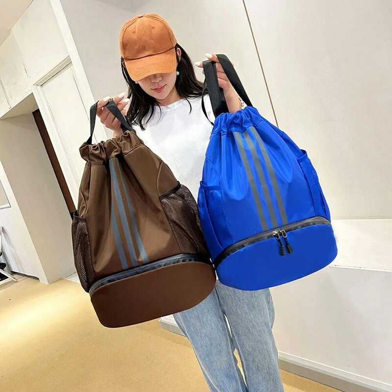 YIXIAO, женский и мужской рюкзак для баскетбола, рюкзак для улицы, футбольного мяча, фитнеса, сумки для хранения мячей, тренировочный спортивный рюкзак на шнурке