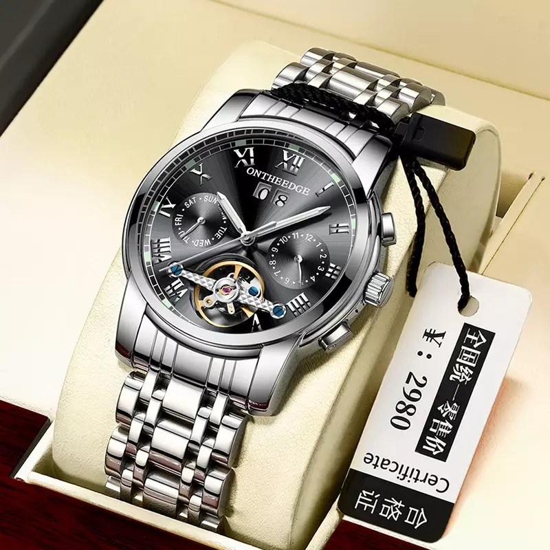 Mechanical movement sapphire mirror waterproof and luminous business men's mechanical wristwatch