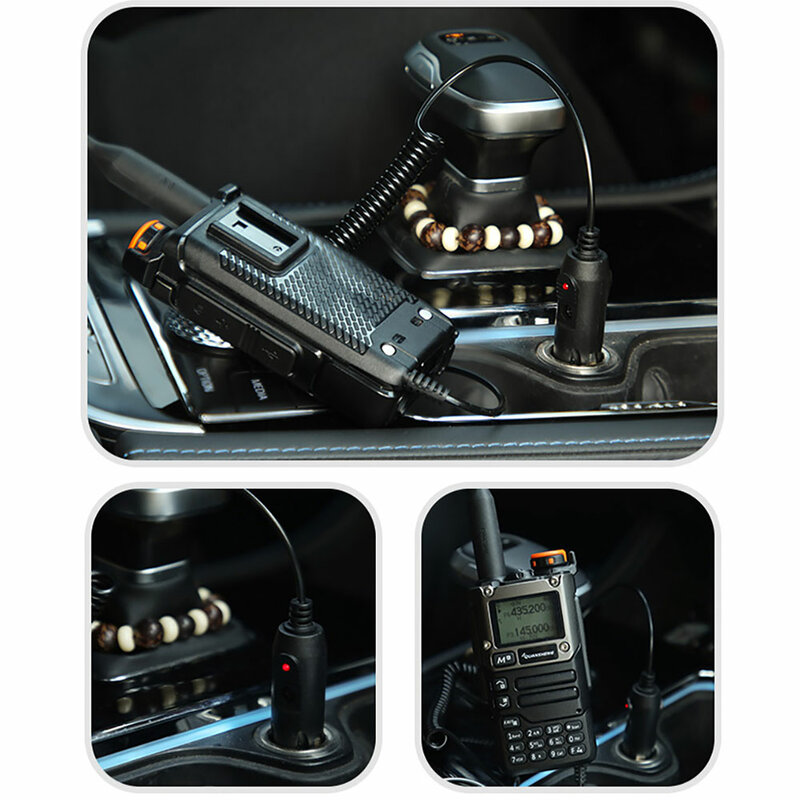 Автомобильное зарядное устройство Quansheng UV-K5 для портативной рации, 12 В/24 В