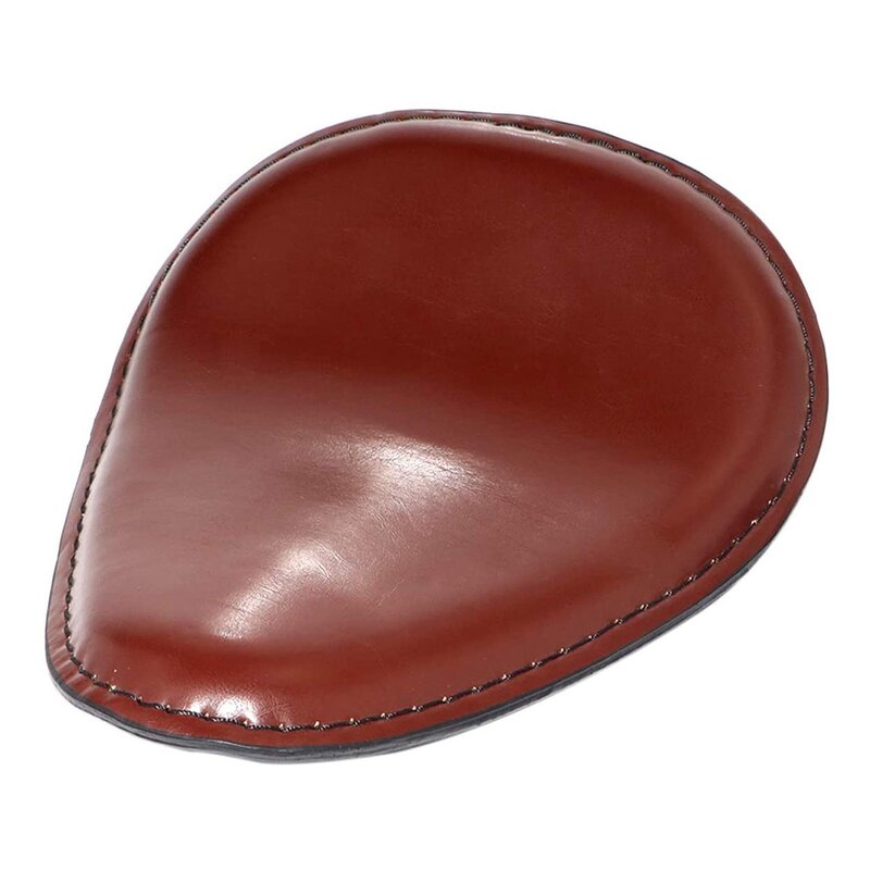 Retro Brown Leather Motorcycle Solo Driver Seat for Honda Sportster Bobber Chopper