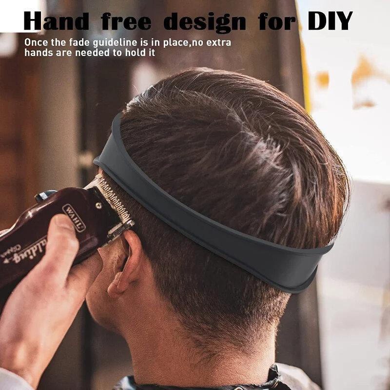 DIY домашняя стрижка для волос, домашняя стрижка, изогнутая головная повязка, силиконовый вырез, шаблон для бритья и направляющая для стрижки волос, инструмент для укладки волос