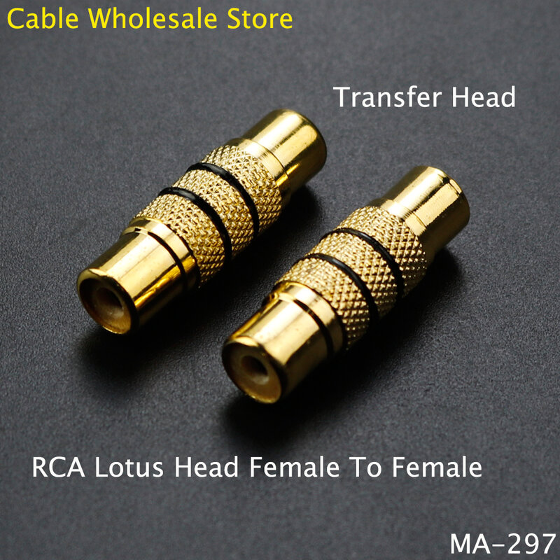 1pc rca stecker av weiblich zu weiblich f/f rca audio lotus docking stecker buchse adapter tv verstärker dvd lautsprecher audio übertragungs kopf