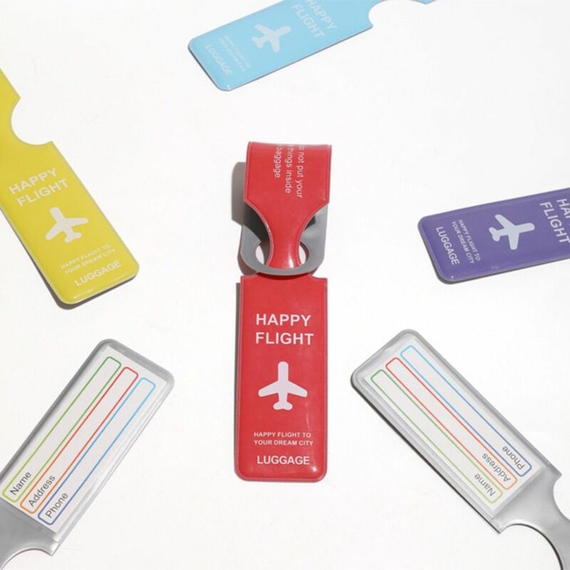 Boarding Pass PVC Luggage Tag Information Card Address Label Boarding Pass Tag Baggage Name Tags Aircraft Consignment Card Tag