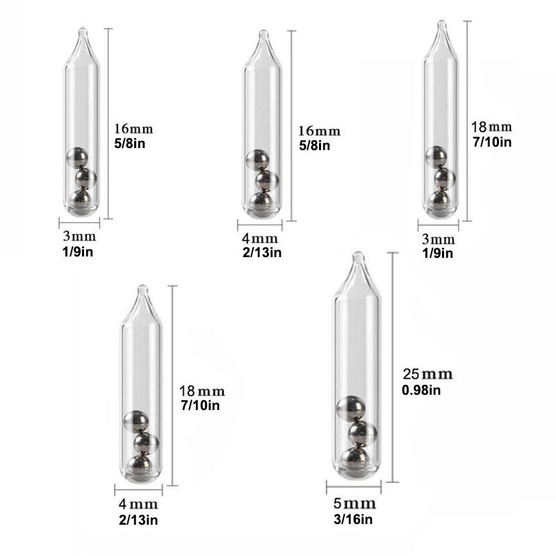 Sonajeros de pesca de 50 piezas, tubo de vidrio para señuelos blandos, cebos, gusanos, cucharas, para atraer a la mosca, inserción para atar, accesorios de pesca