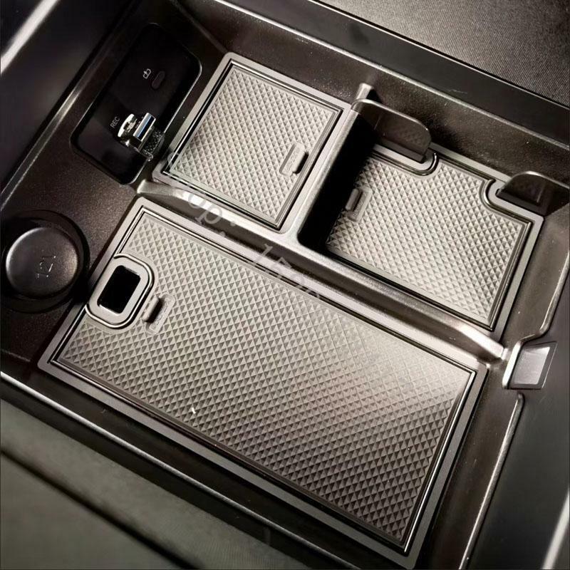 Per LiXiang L7 2023 2024 accessori Console centrale Organizer vassoio bracciolo centrale per auto ABS nero scatola portaoggetti secondaria
