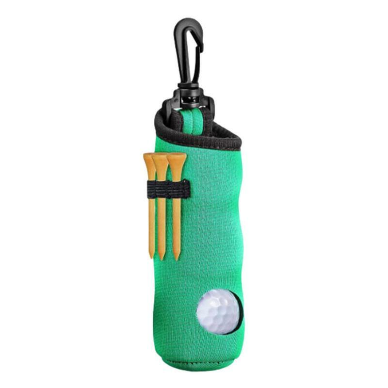 1Pcs Golf Balls Carrier Bag Golf Ball Holder Golf Bag Golf Tee Carrier Bag for 3 Balls 3 GOLF tees Lightweight Bag Holder Clip