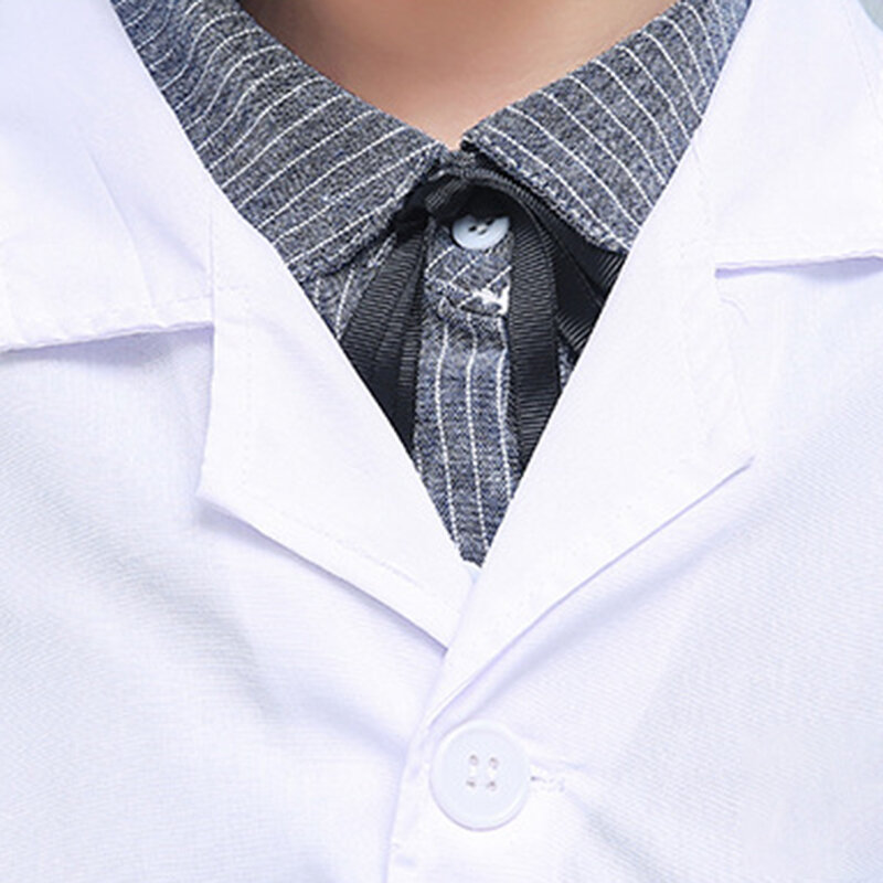 1 Pcs Kinder Krankenschwester Arzt Weiß Labor Mantel Uniform Top Leistung Kostüm Medizinische