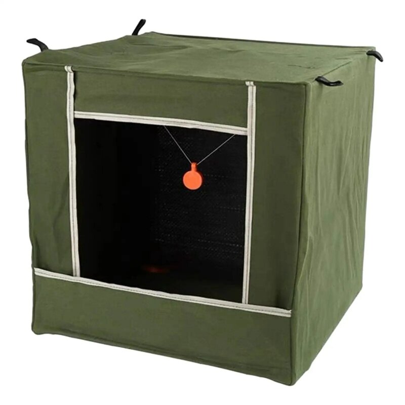 Slingshot kotak Target latihan katapel, kotak penangkap Target katapel dapat dilipat portabel 11.8 inci