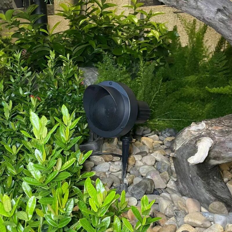 Наружный водонепроницаемый динамик из алюминиевого сплава для подключаемой звуковой системы, динамик для сада, двора, звуковая система для парка, лужайки