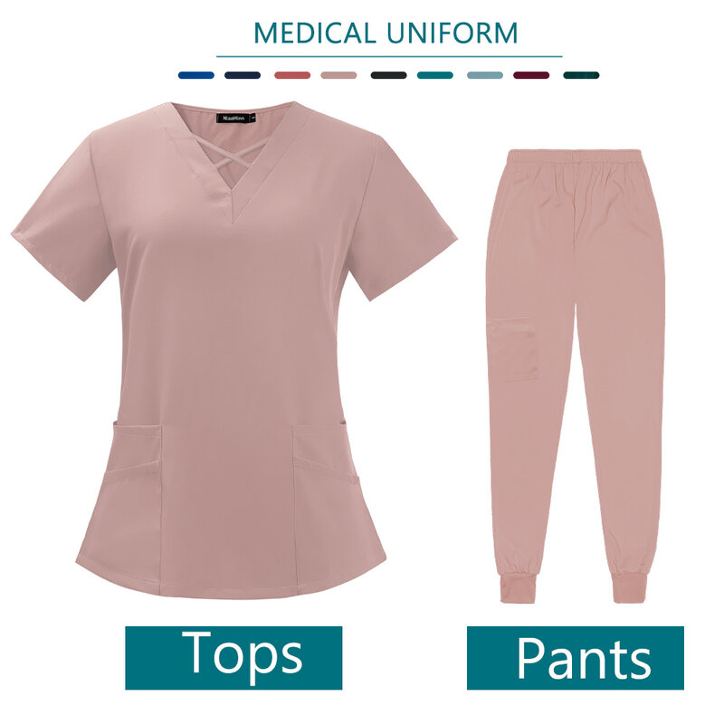 Uniforme d'infirmière à séchage rapide, vêtements de travail unisexes pour dentistes cliniques, propor, hôpital, spa