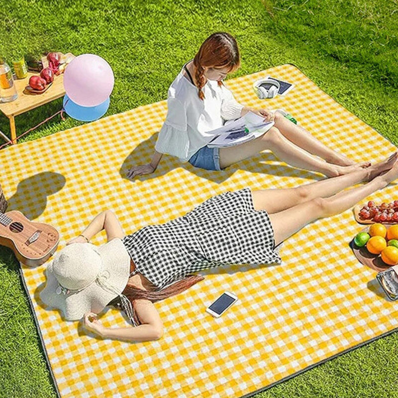 Verdickte wasserdichte feuchtigkeit beständige Picknick matte im Freien tragbare Aufbewahrung matte für Camping Grill Picknick trend igen Frühlings ausflug