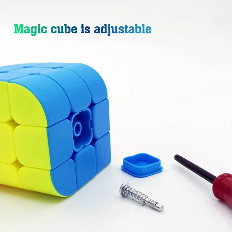 Cubo mágico triedro de 3x3x3, rompecabezas de velocidad profesional, superficie de cámara, cerebro retorcido, juguetes educativos antiestrés, regalos para niños
