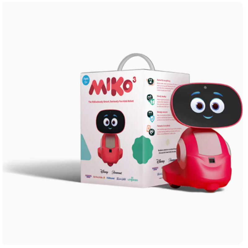 Новый дизайн, красный умный робот Miko 3, милый Интеллектуальный компаньон робота-питомца, Интеллектуальный робот с ии, интроактивный умный робот
